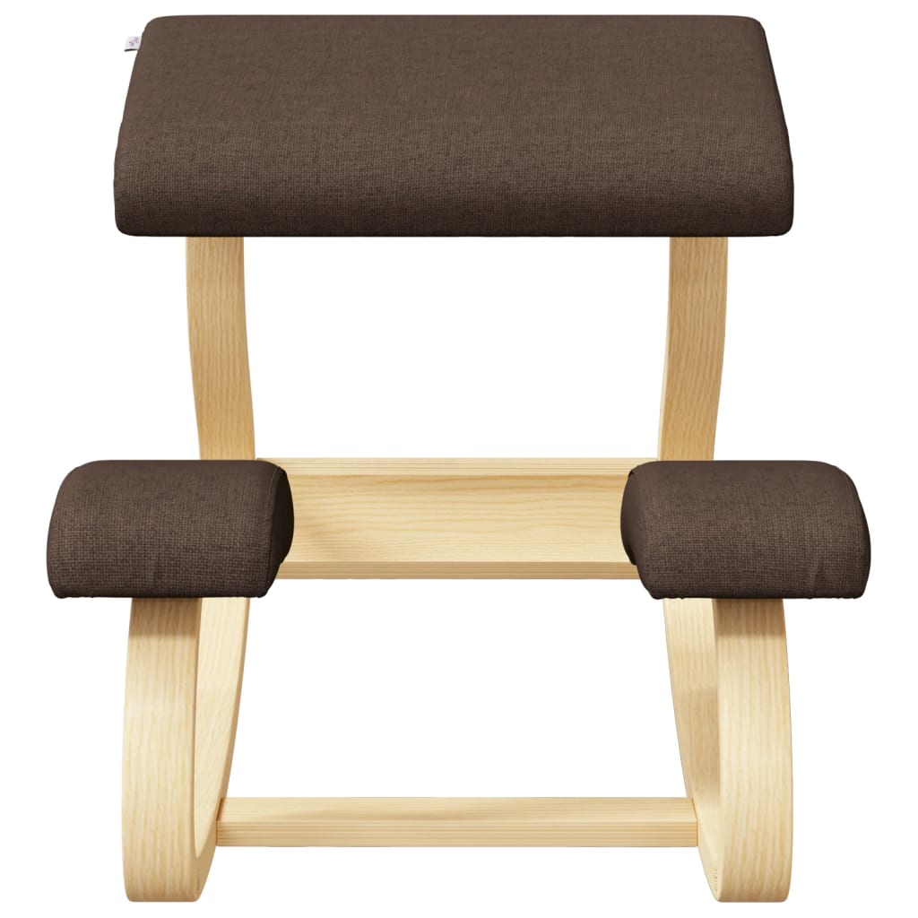 Стол с опора за колене, кафяв, 48x71x51 см, шперплат от бреза