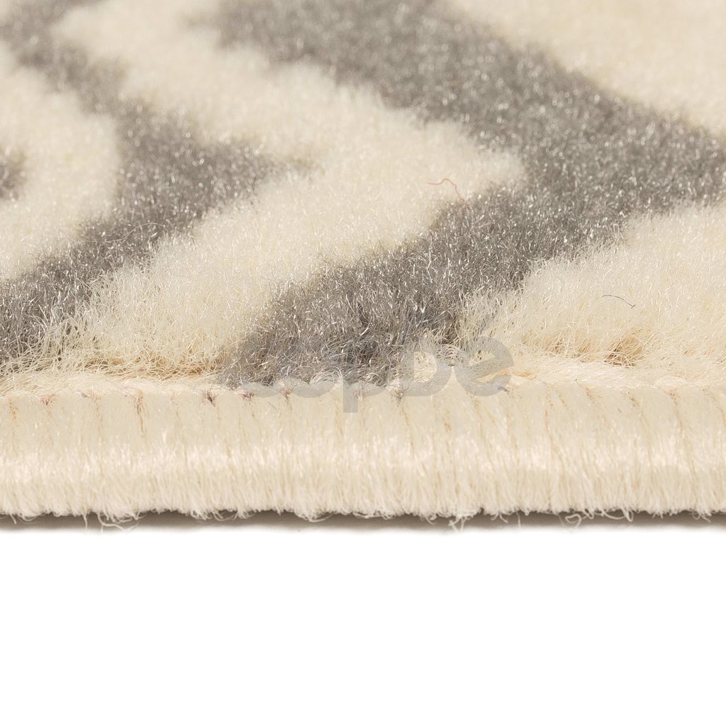 Модерен килим, традиционен дизайн, 160x230 см, бежово/сиво