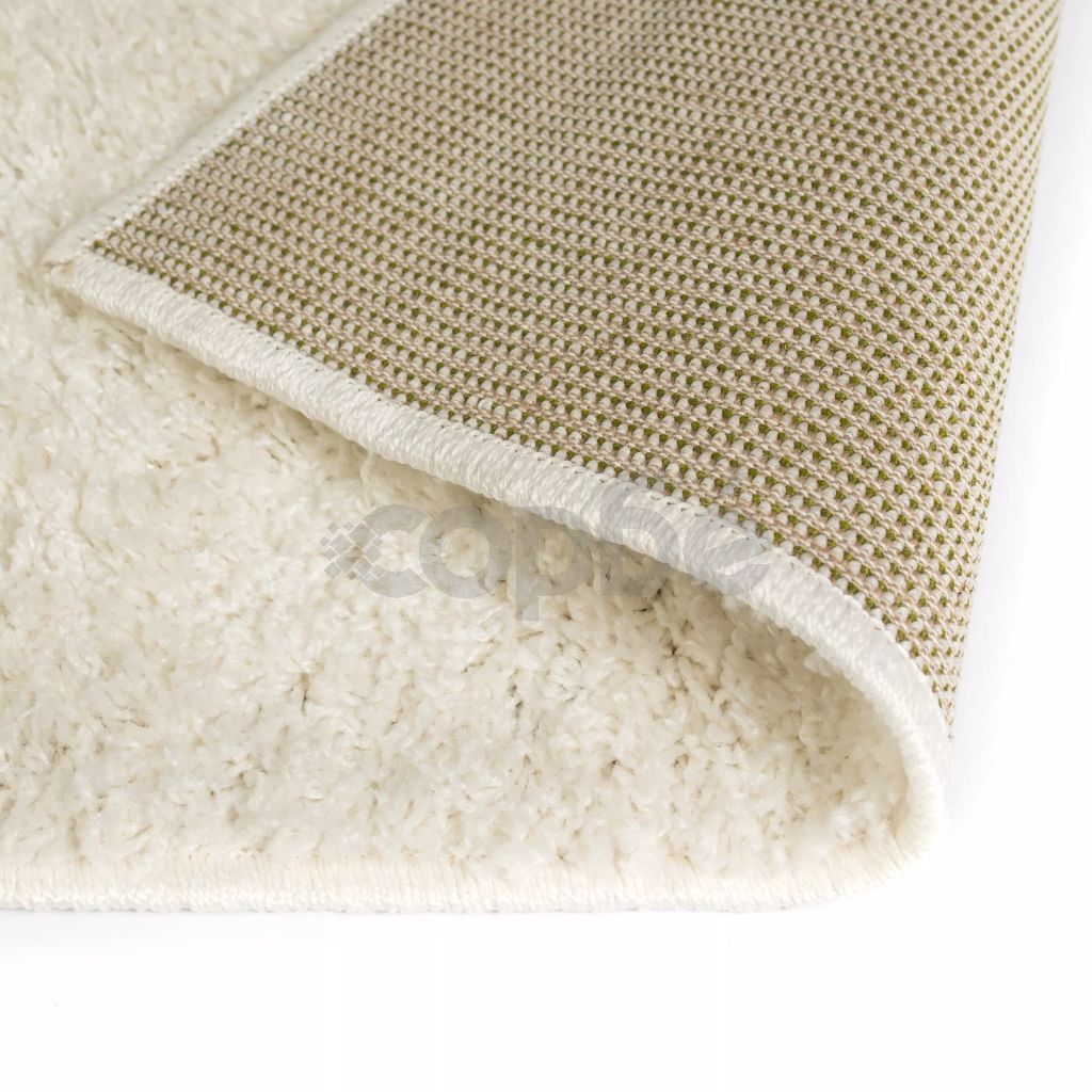 Рошав килим тип шаги, 80x150 см, кремав 
