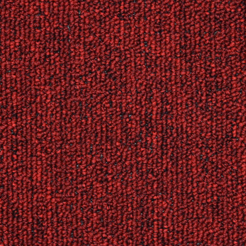 15 бр стелки за стълбища, бордо червени, 65x24x4 см