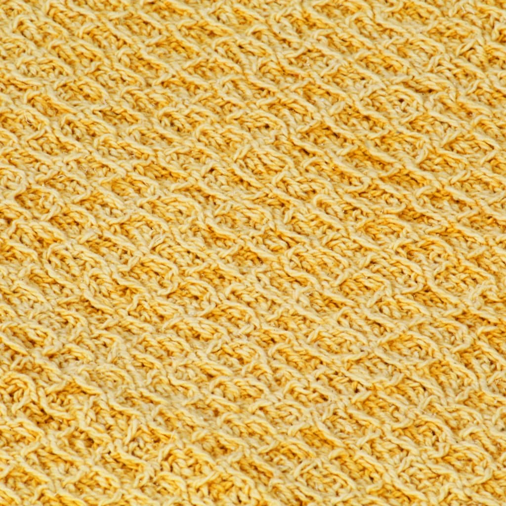 Декоративно одеяло, памук, 220x250 см, горчица 