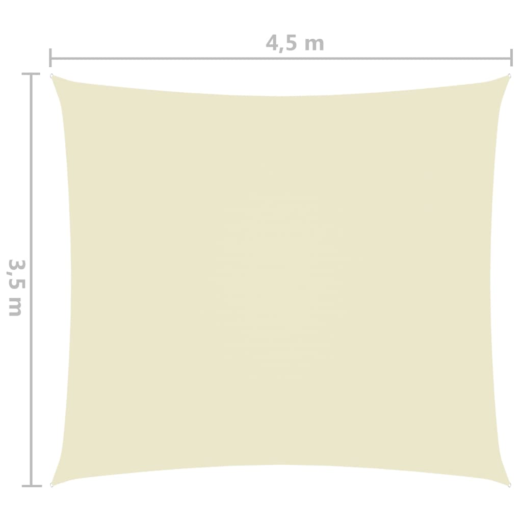 Платно-сенник, Оксфорд текстил, правоъгълно, 3,5x4,5 м, кремаво