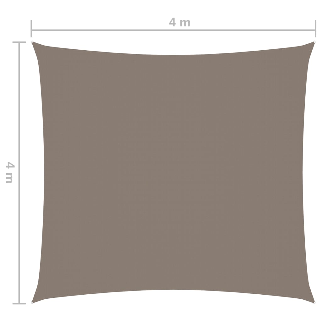 Платно-сенник, Оксфорд текстил, квадратно, 4x4 м, таупе