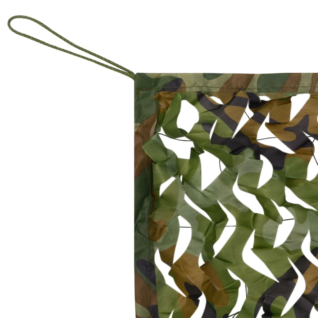 Камуфлажна мрежа с чанта за съхранение, 5х5 м, зелена