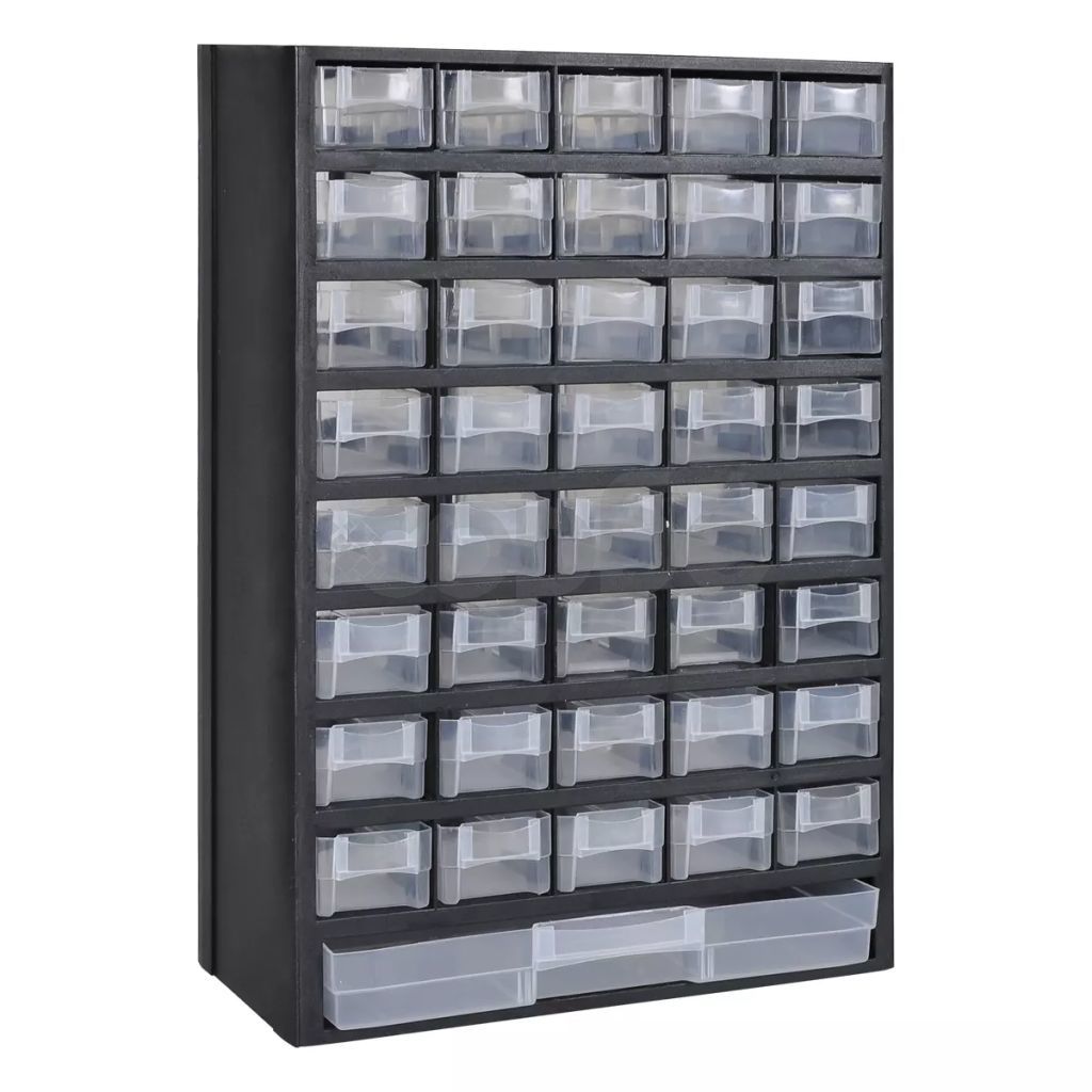 Пластмасов шкаф за инструменти с 41 чекмеджета