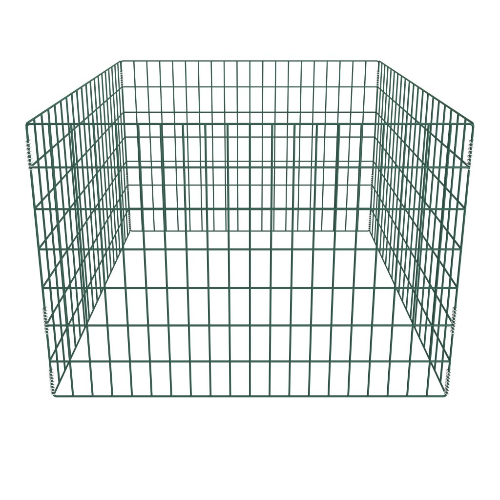 Квадратен мрежест градински компостер, 100x100x70 см