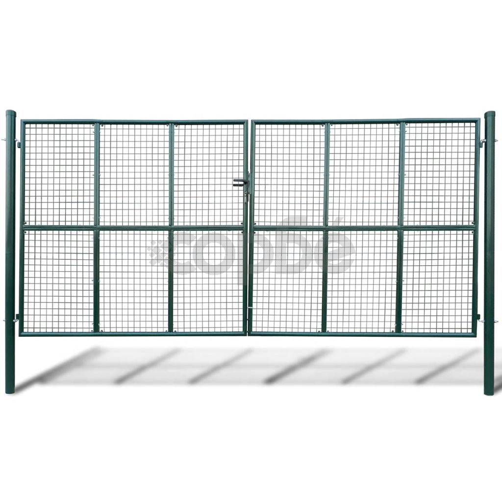 Градинска мрежеста оградна врата, 415 x 250 см / 400 x 200 см