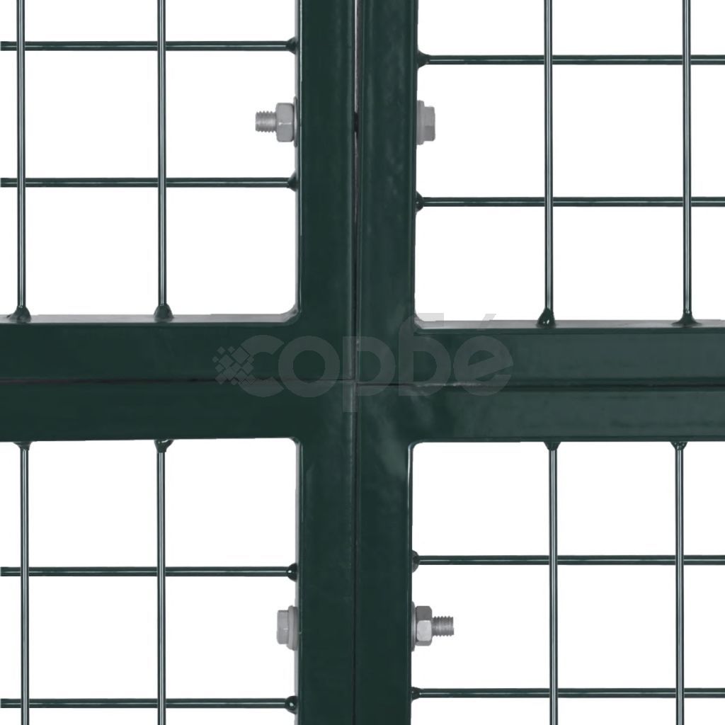 двукрила оградна врата, прахово-боядисана стомана