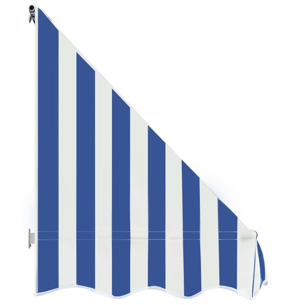 Бистро сенник, 150х120 см, синьо и бяло