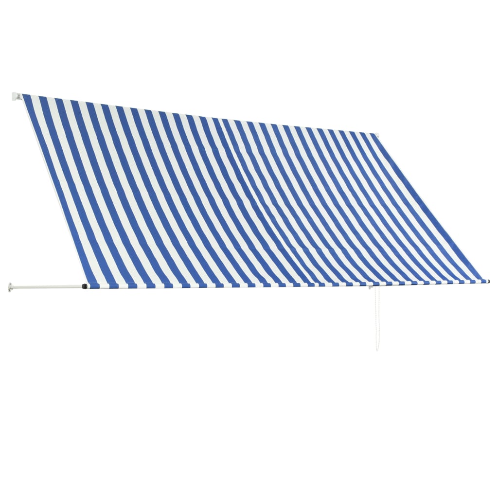 Сенник с падащо рамо, 300х150 см, синьо и бяло