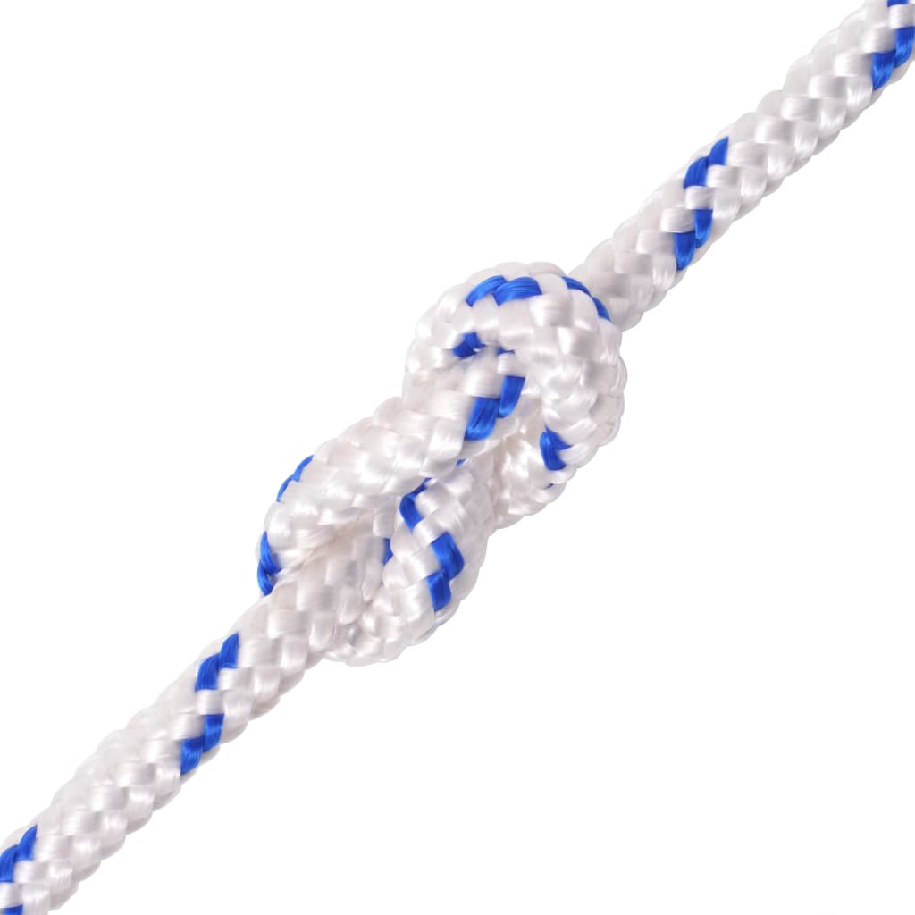 Морско въже, полипропилен, 10 мм, 250 м, бяло