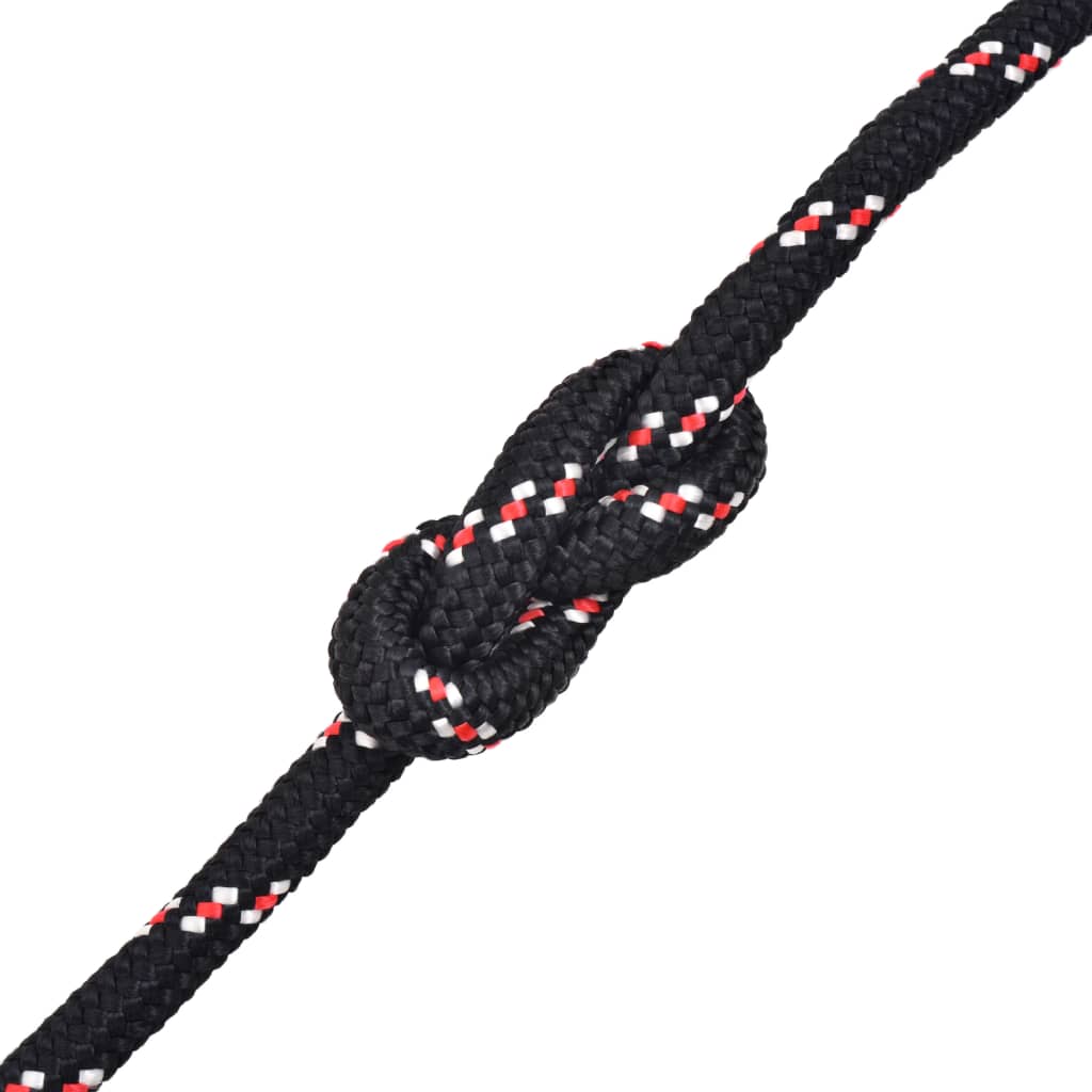 Морско въже, полипропилен, 14 мм, 250 м, черно