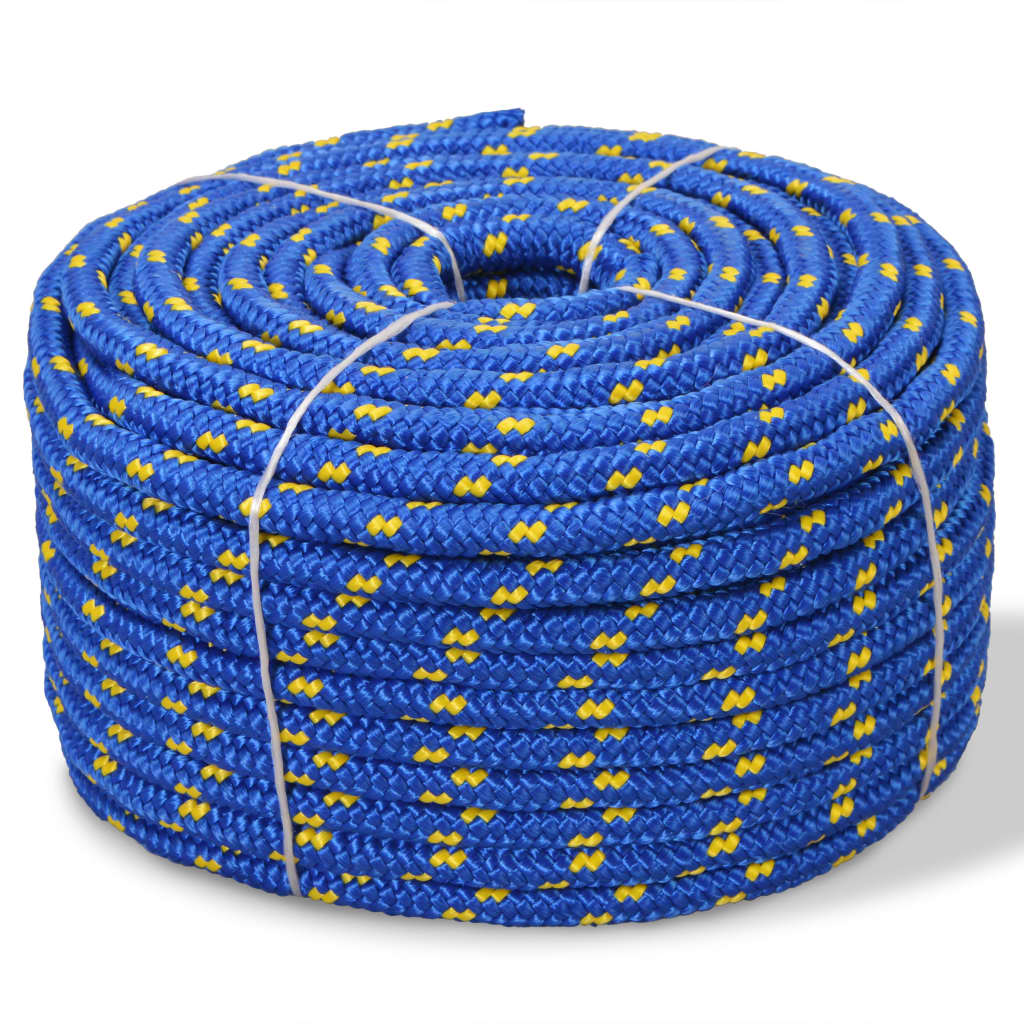 Морско въже, полипропилен, 12 мм, 250 м, синьо