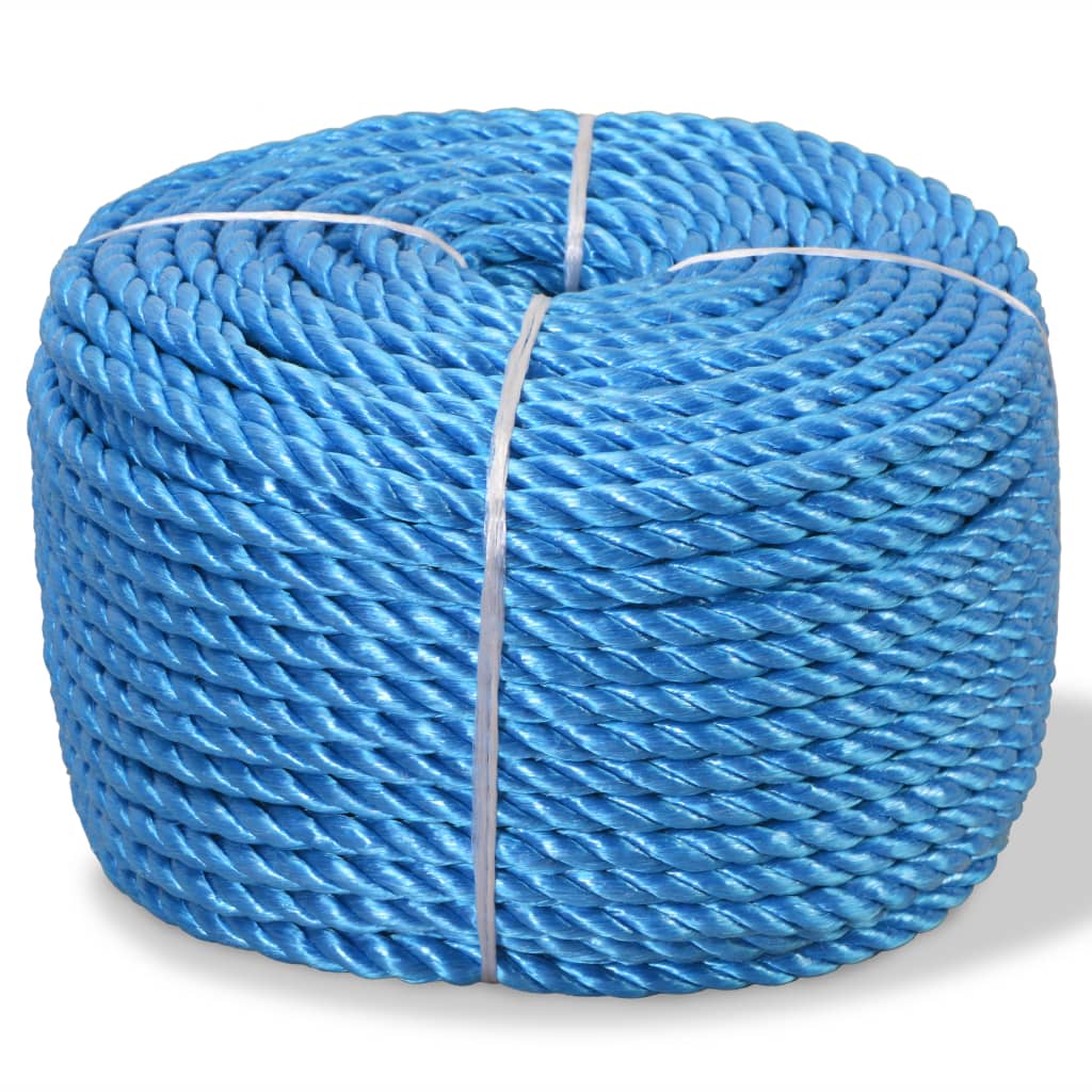Усукано въже, полипропилен, 10 мм, 250 м, синьо