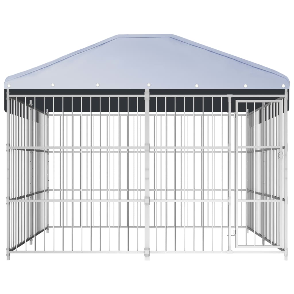 Външна клетка за кучета с покрив, 300x300x200 см