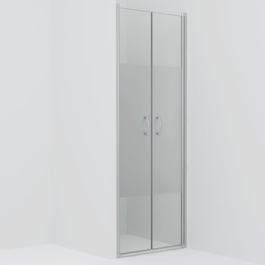 Врати за душ, полуматирано ESG стъкло, 70x185 см