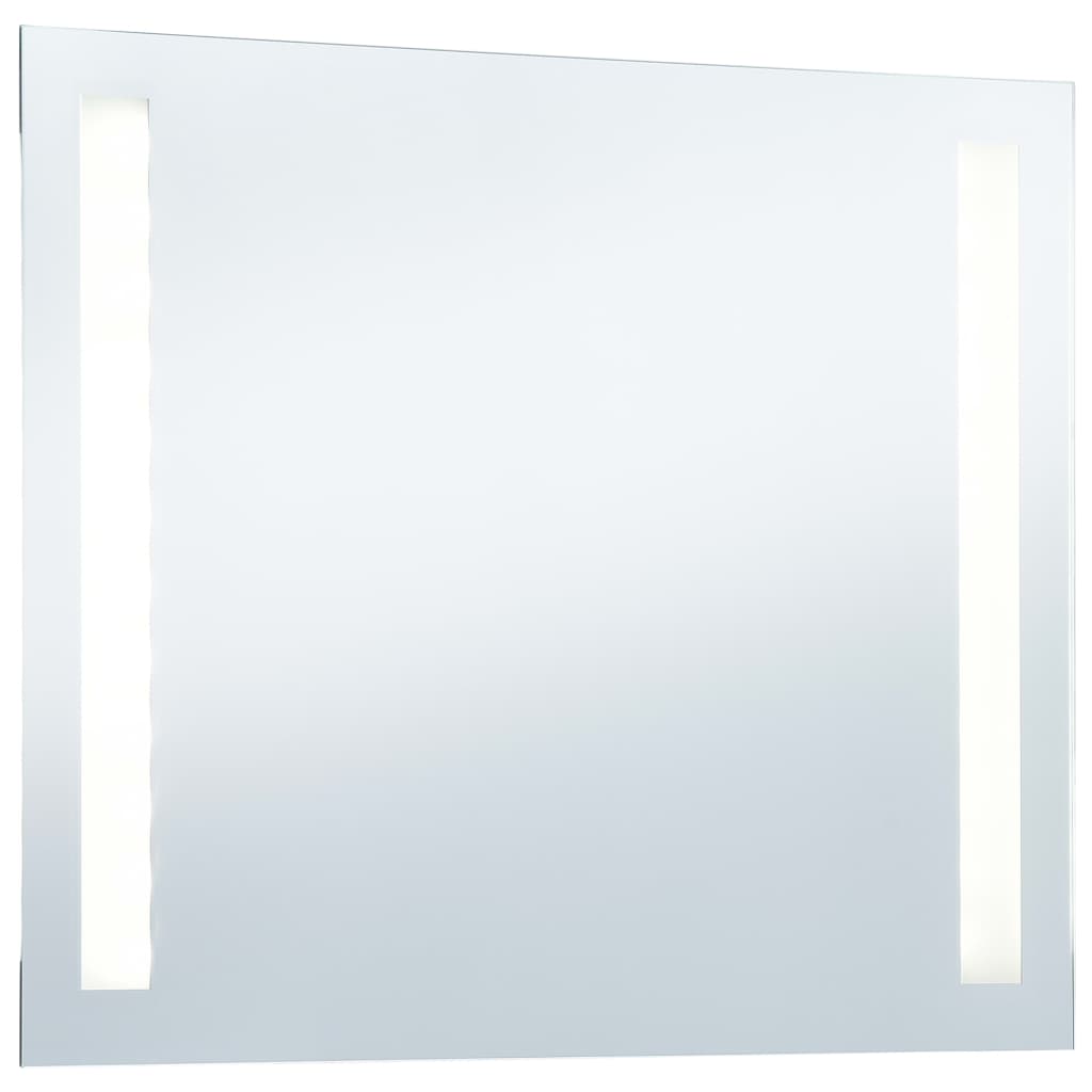 LED стенно огледало за баня, 60x50 см