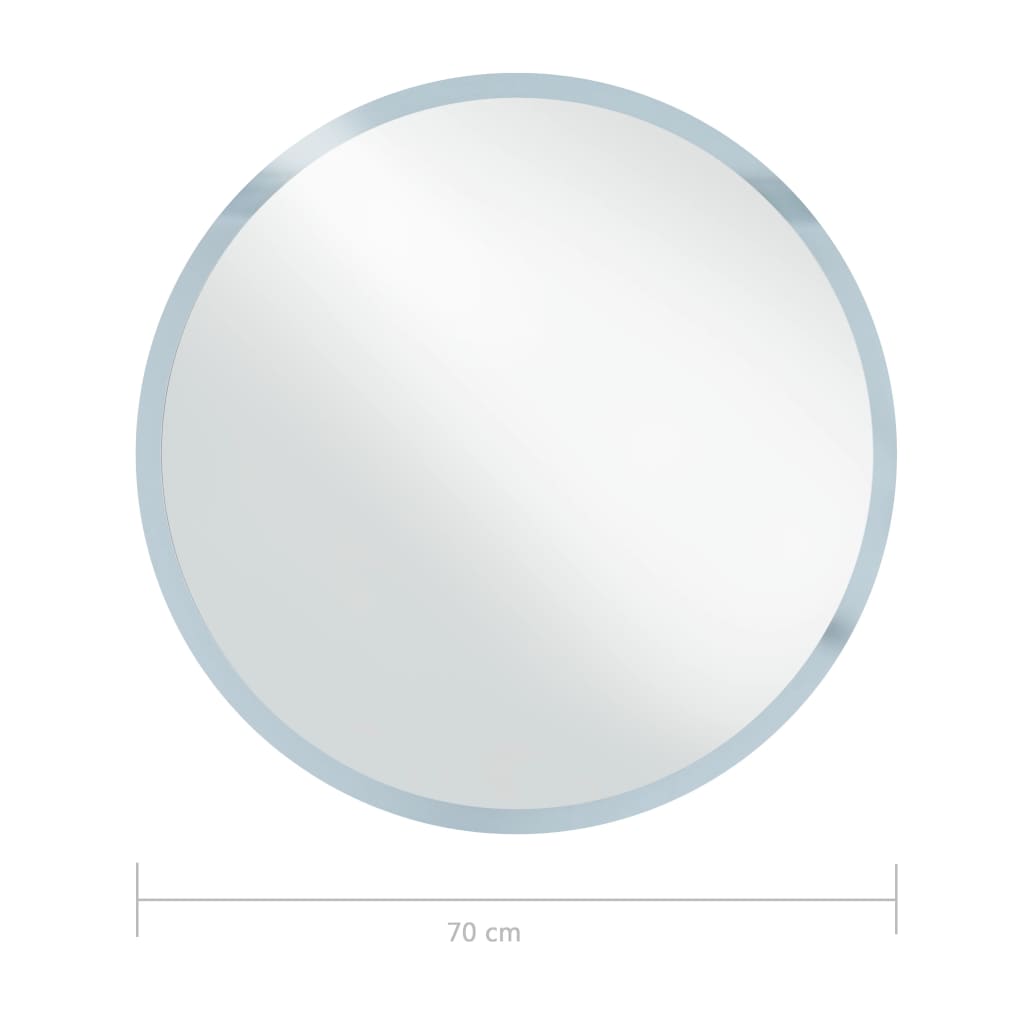 LED огледало за баня, 70 см
