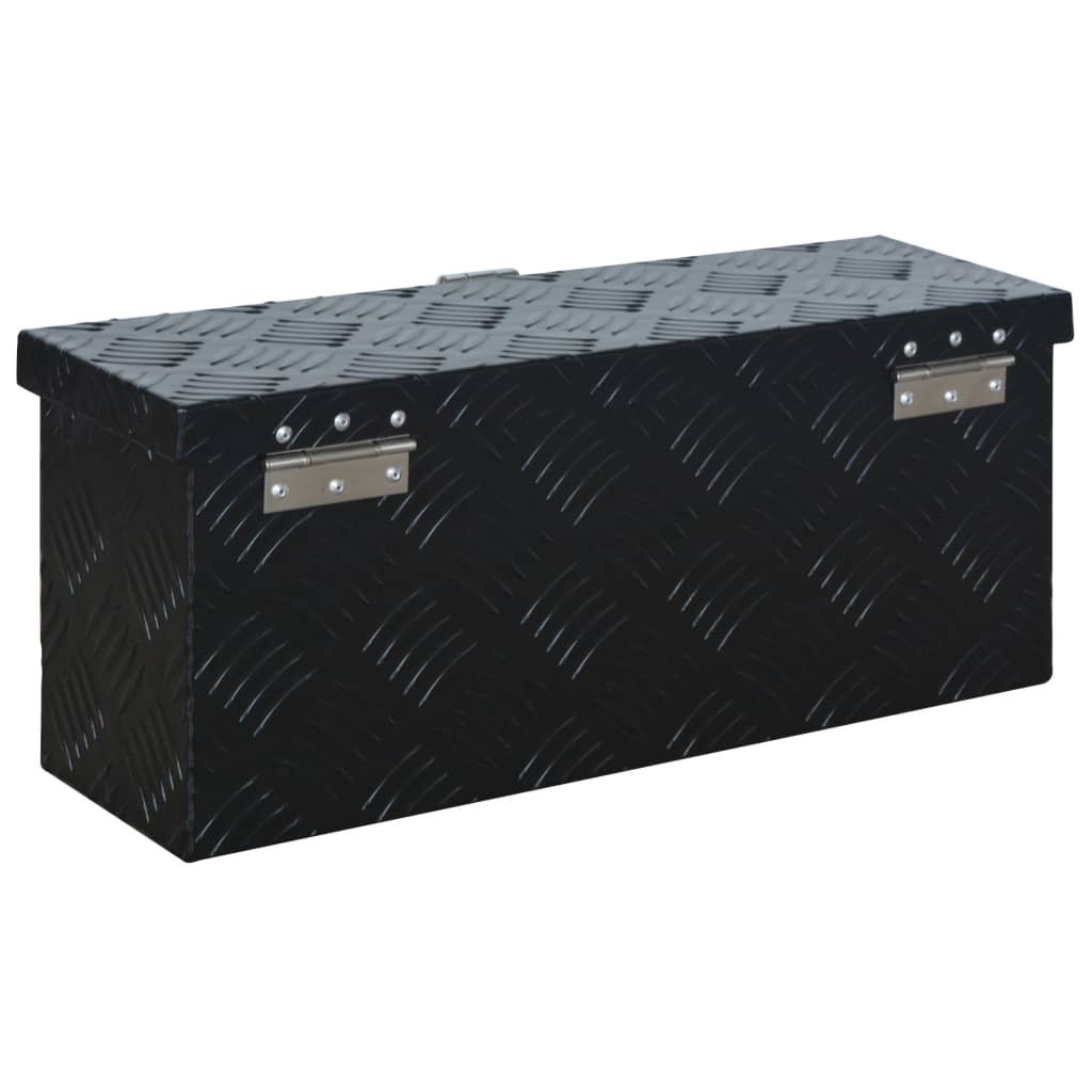 Алуминиева кутия, 485x140x200 мм, черна