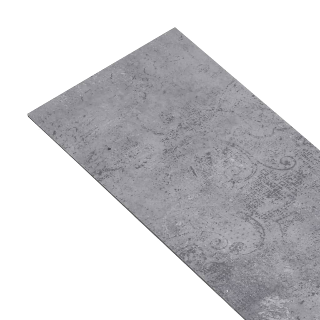 Несамозалепващи PVC подови дъски 5,26 кв.м. 2 мм циментово сиви