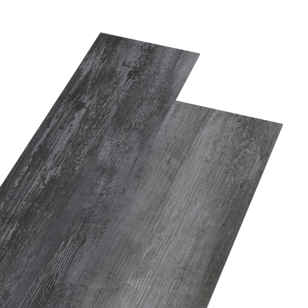 Несамозалепващи PVC подови дъски 5,26 кв.м. 2 мм лъскаво сиво
