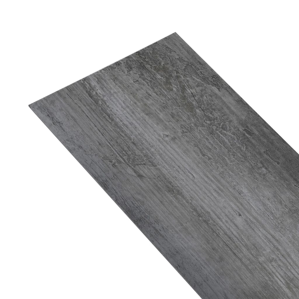 Несамозалепващи PVC подови дъски 5,26 кв.м. 2 мм лъскаво сиво
