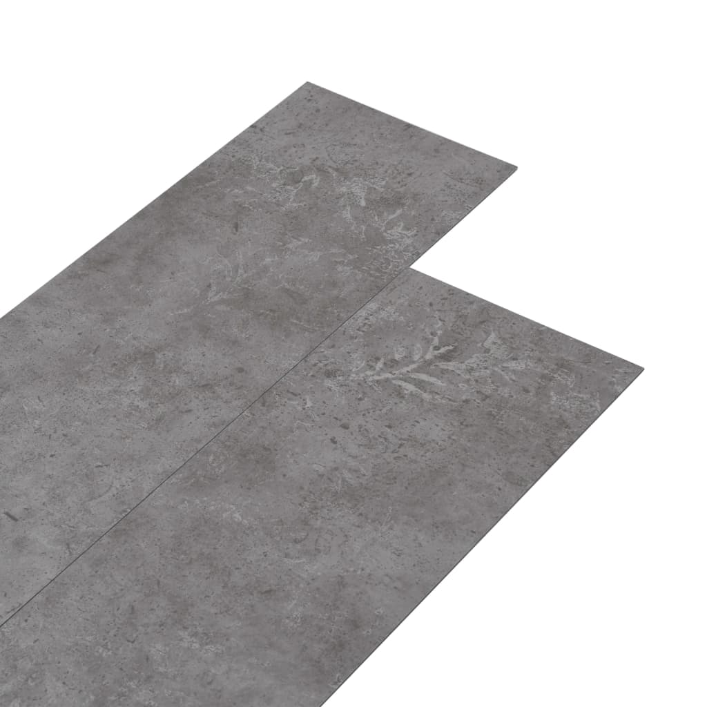 Несамозалепващи PVC подови дъски 5,26 м² 2 мм бетонно сиво