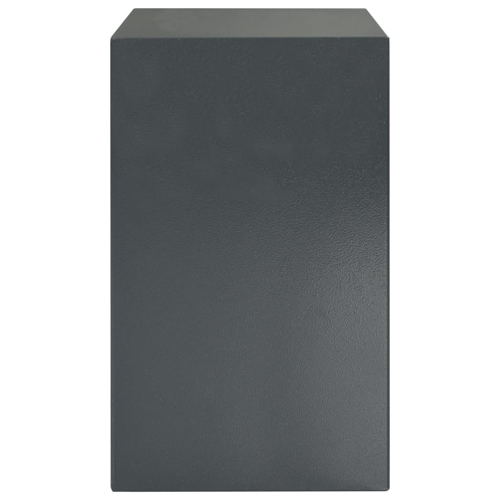 Цифров сейф с пръстов отпечатък, тъмносив, 35x31x50 см