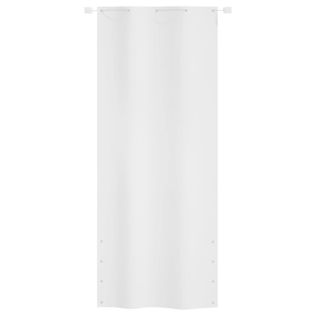 Балконски параван, бял, 100x240 см, оксфорд плат
