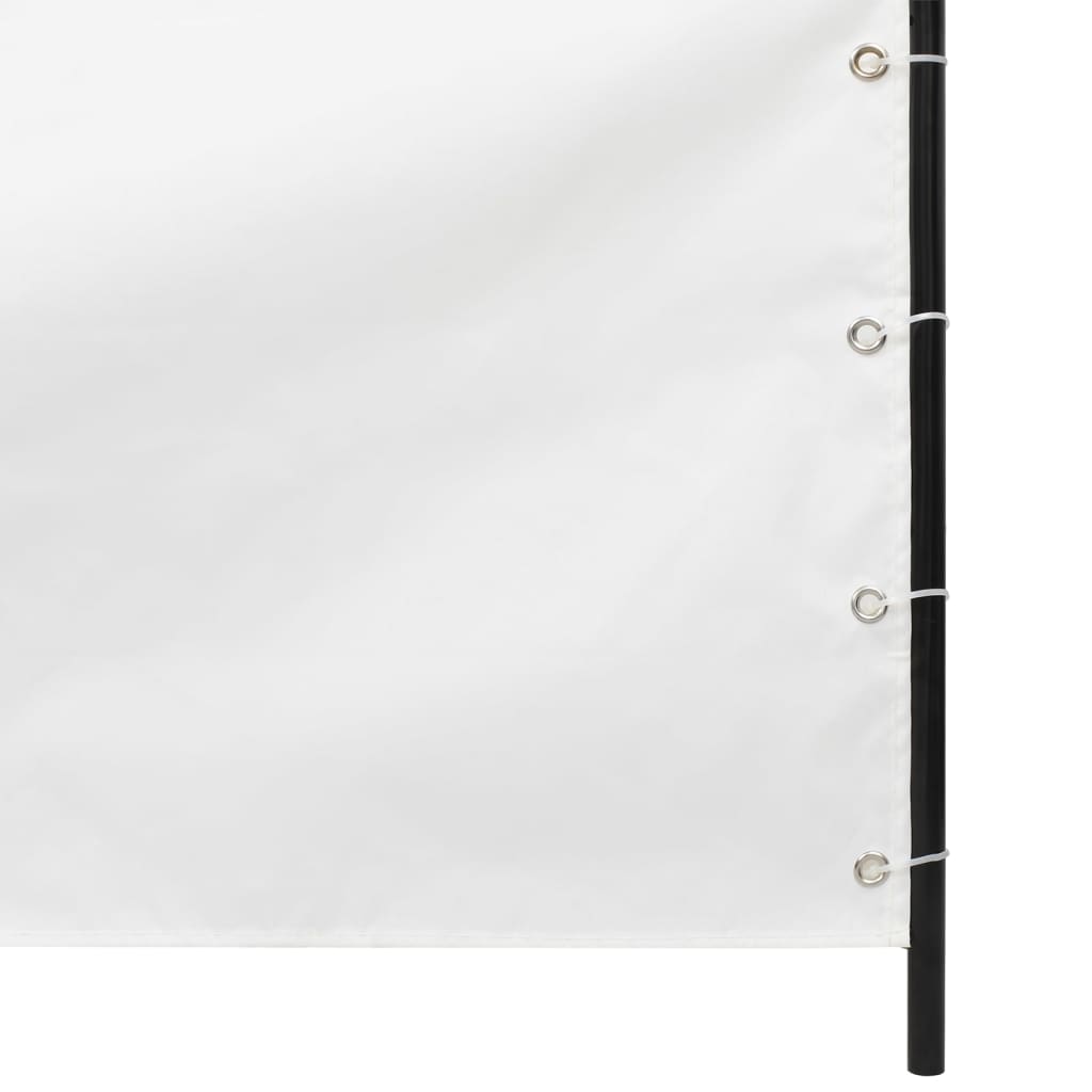 Балконски параван, бял, 160x240 см, оксфорд плат