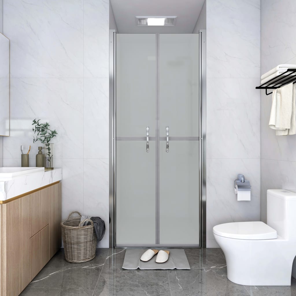 Врата за душ, матирано ESG стъкло, 86x190 см