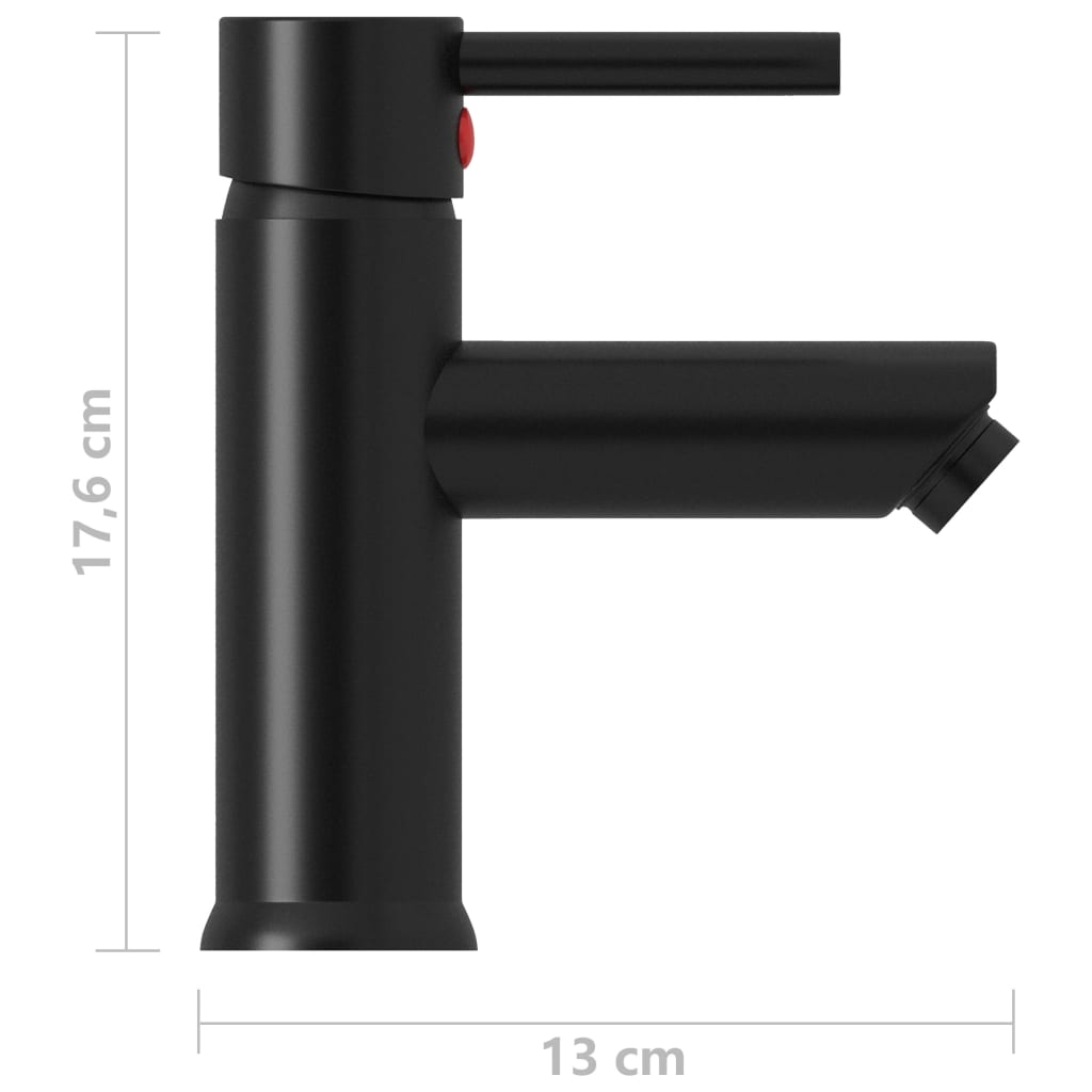 Смесител за баня, черен, 130x176 мм