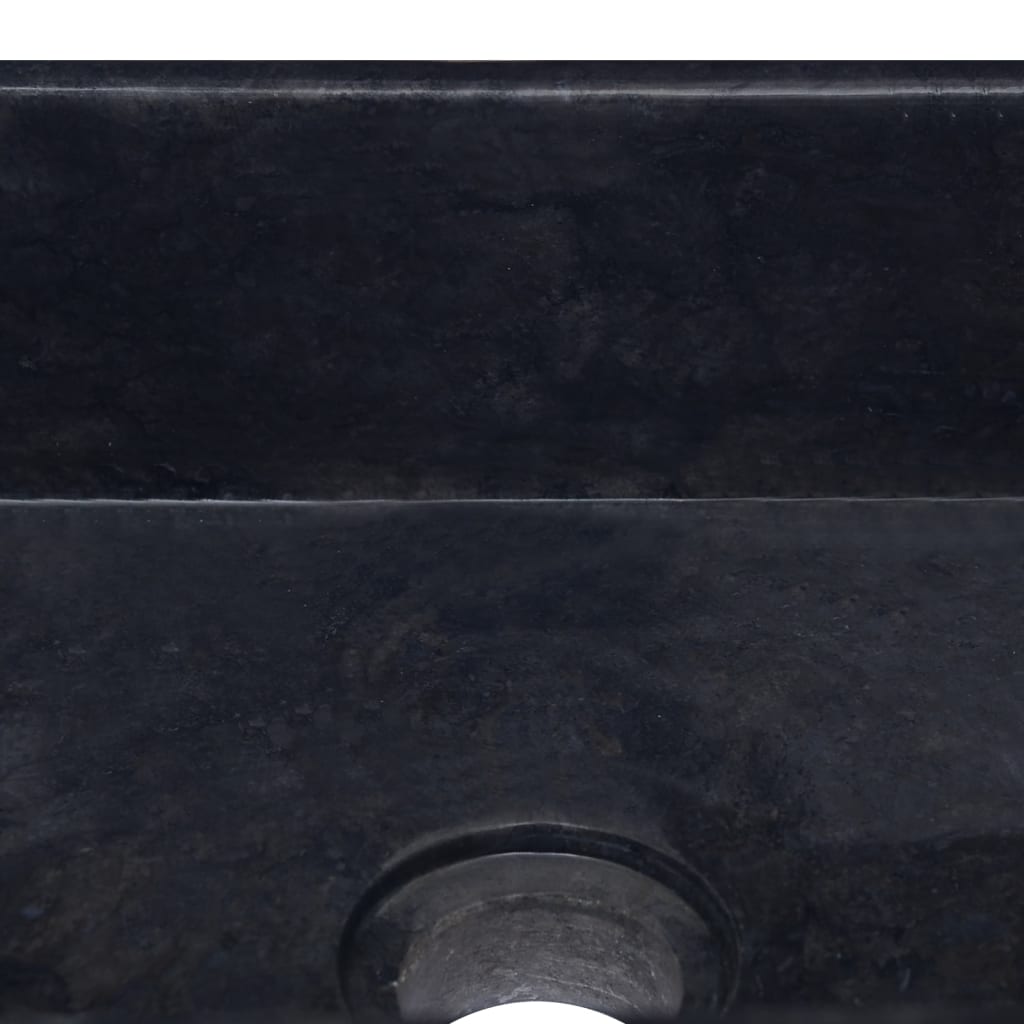 Черна мивка, 30x30x13 см, мрамор