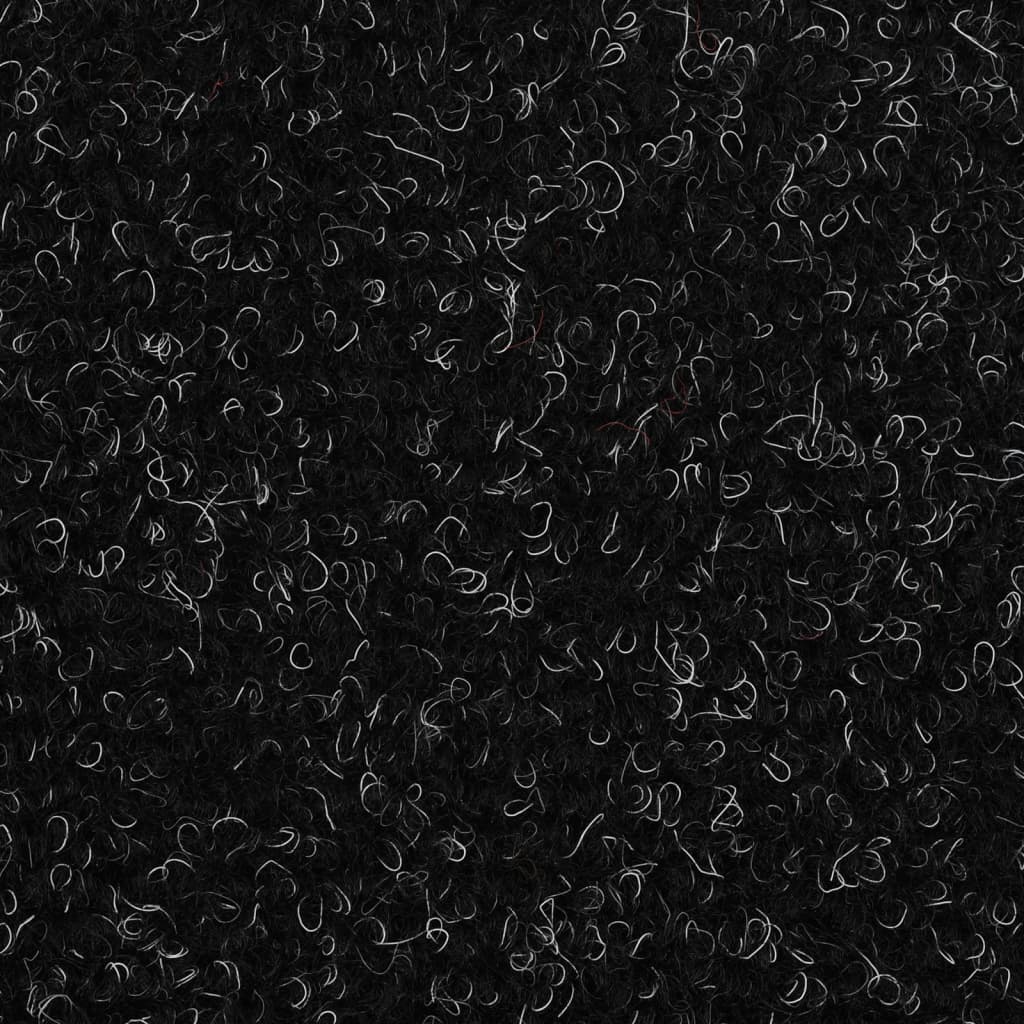 Самозалепващи стелки за стъпала, 5 бр, черни, 56x17x3 см