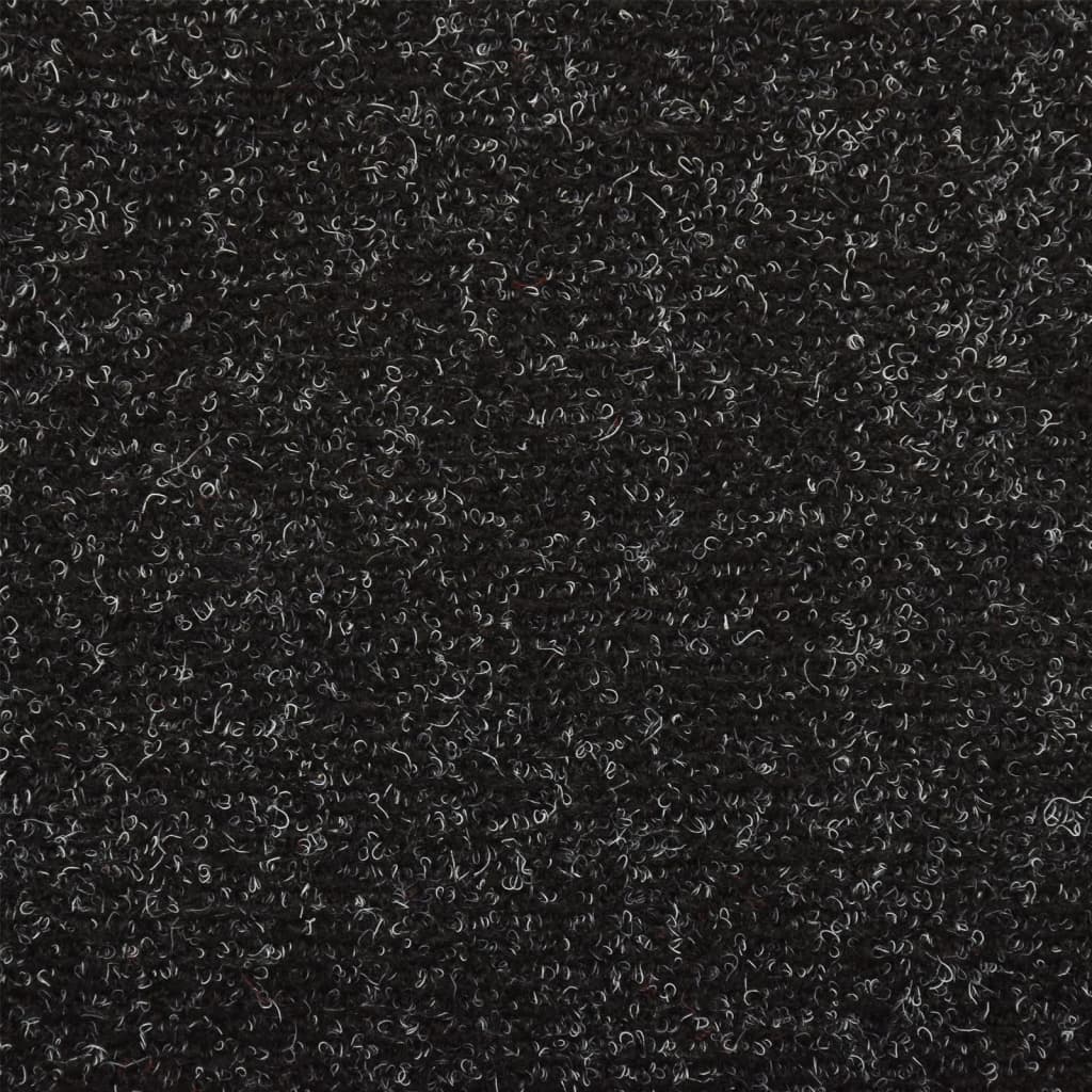 Стелки за стъпала, 5 бр, черни, 65x21x4 см, иглонабита тъкан
