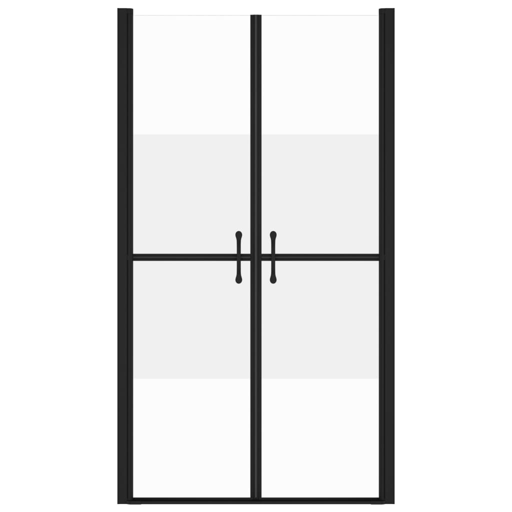 Врата за душ, полуматирано ESG стъкло, (88-91)x190 см