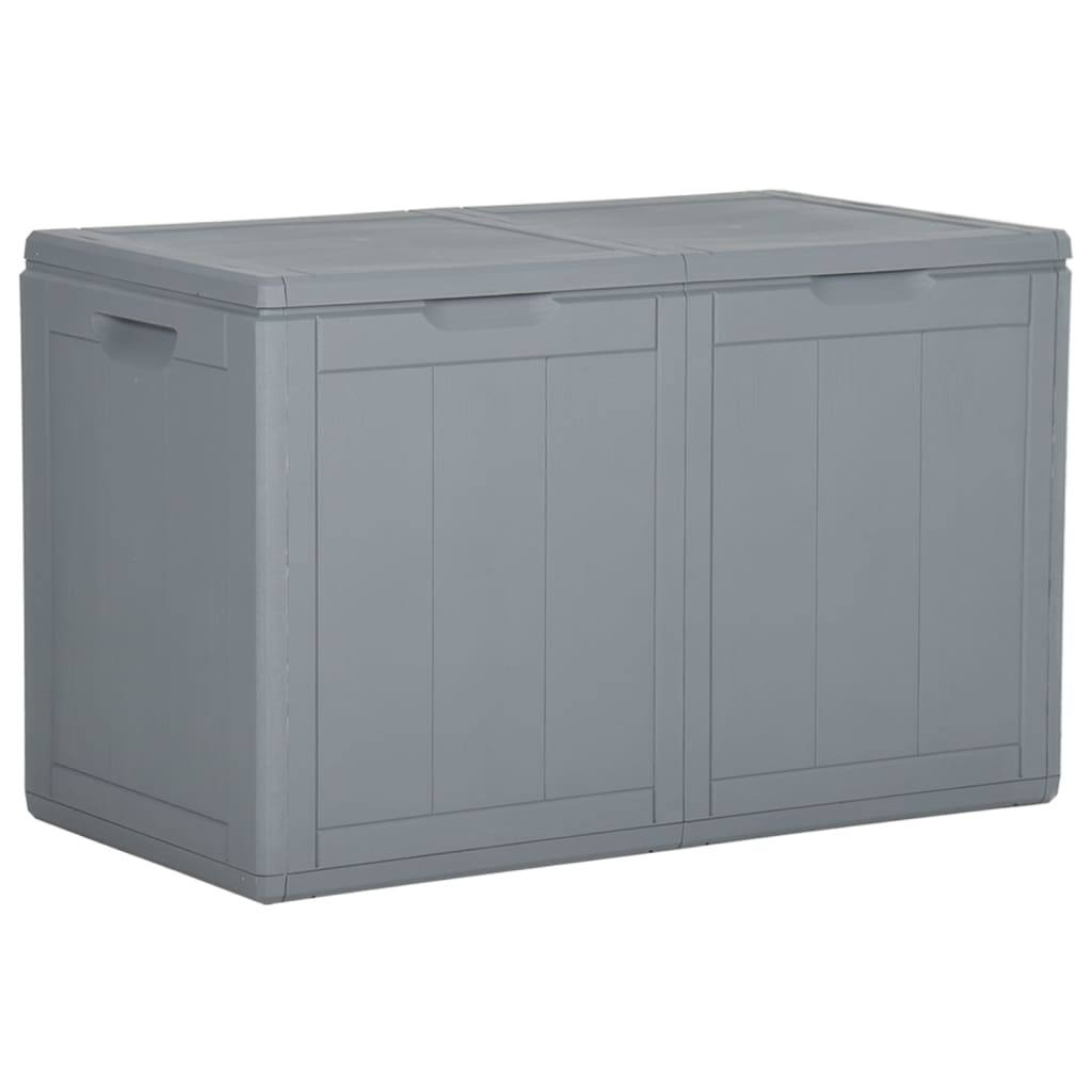 Градинска кутия за съхранение, 180 л, сива, PP ратан