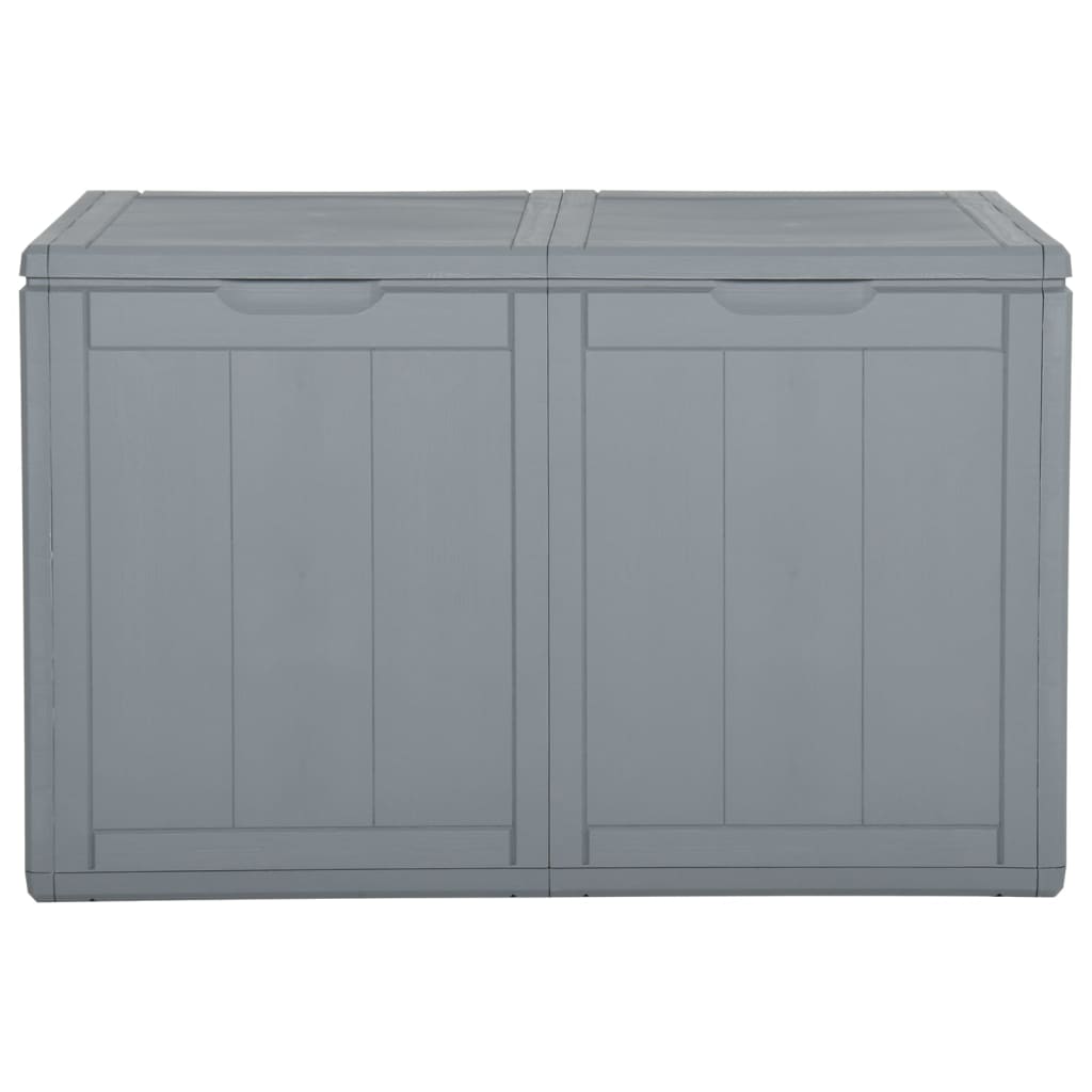 Градинска кутия за съхранение, 180 л, сива, PP ратан