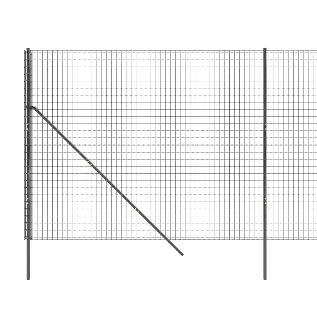 Ограда от телена мрежа антрацит 2,2x10 м поцинкована стомана
