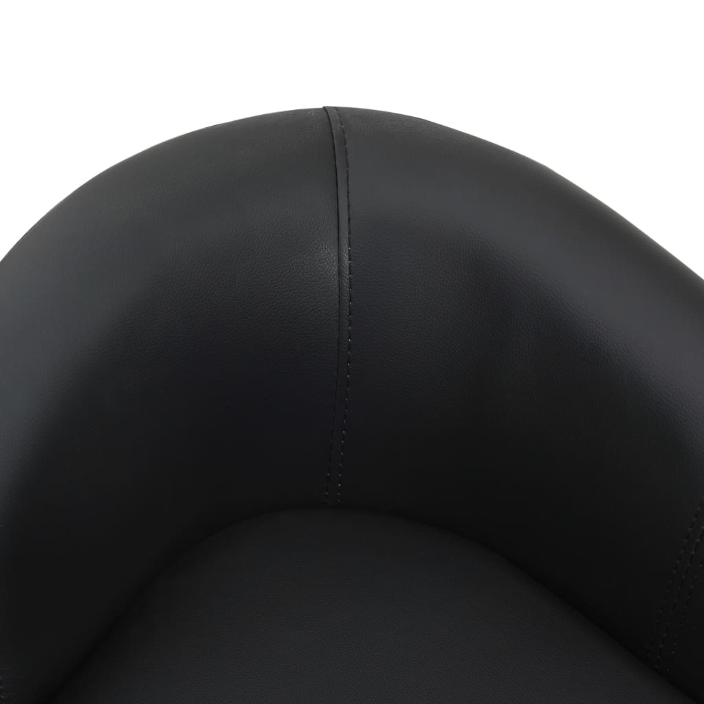Кучешки диван, черен, 67x41x39 см, изкуствена кожа
