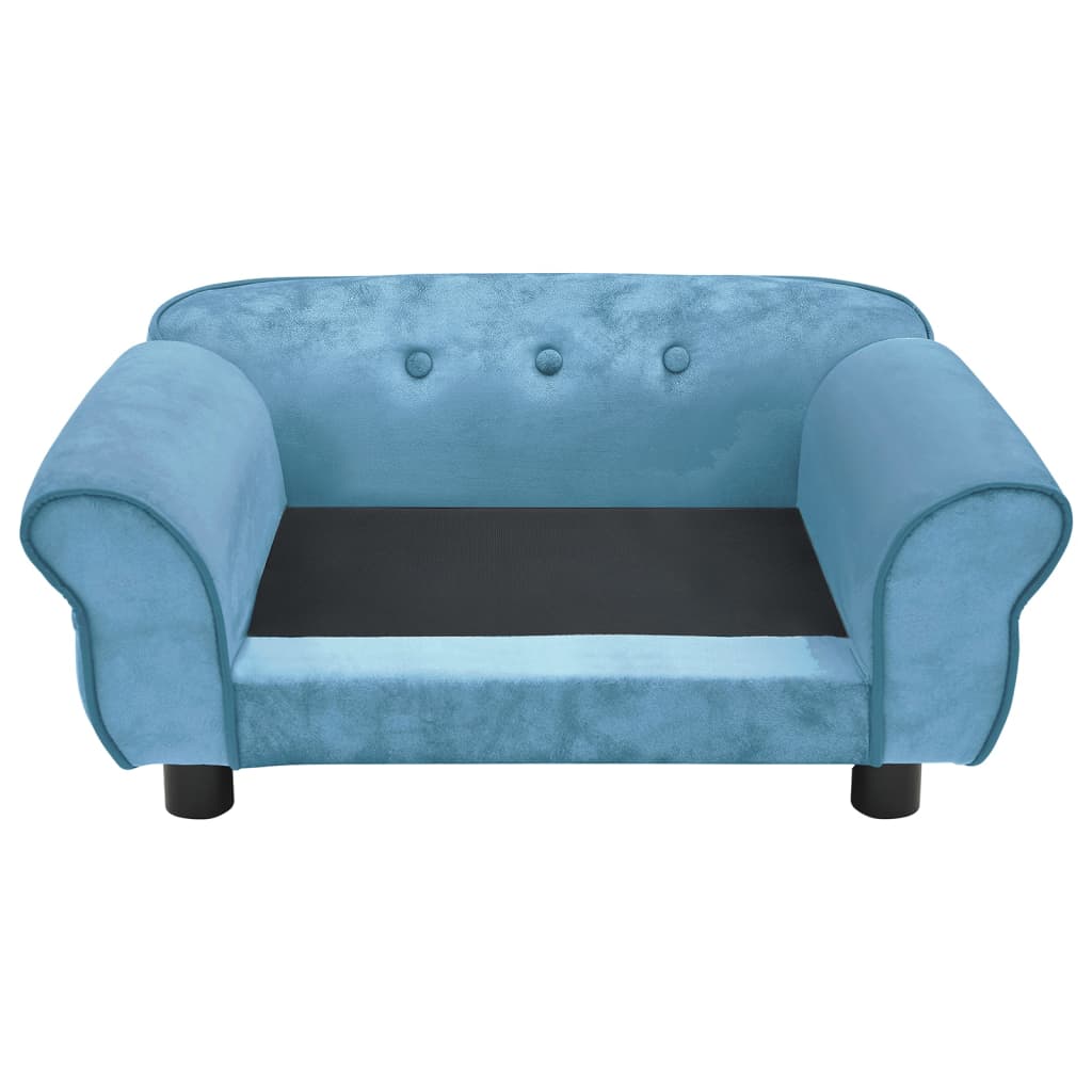 Кучешки диван, тюркоаз, 72x45x30 см, плюш
