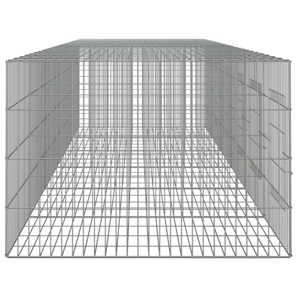 Клетка за зайци, 6 панела, 327x79x54 см, поцинковано желязо