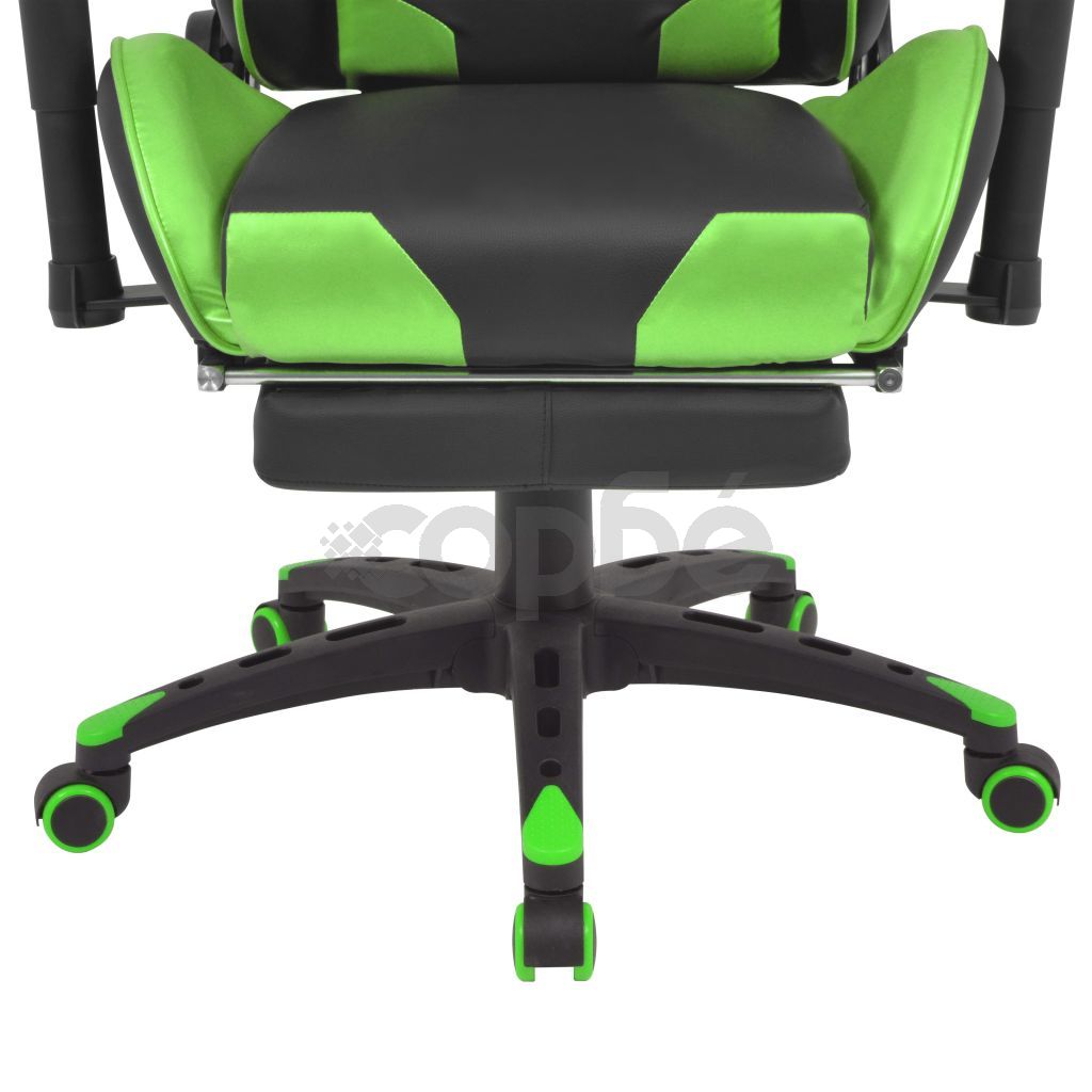 Наклоняем офис рейсинг стол с подложка за крака, зелено
