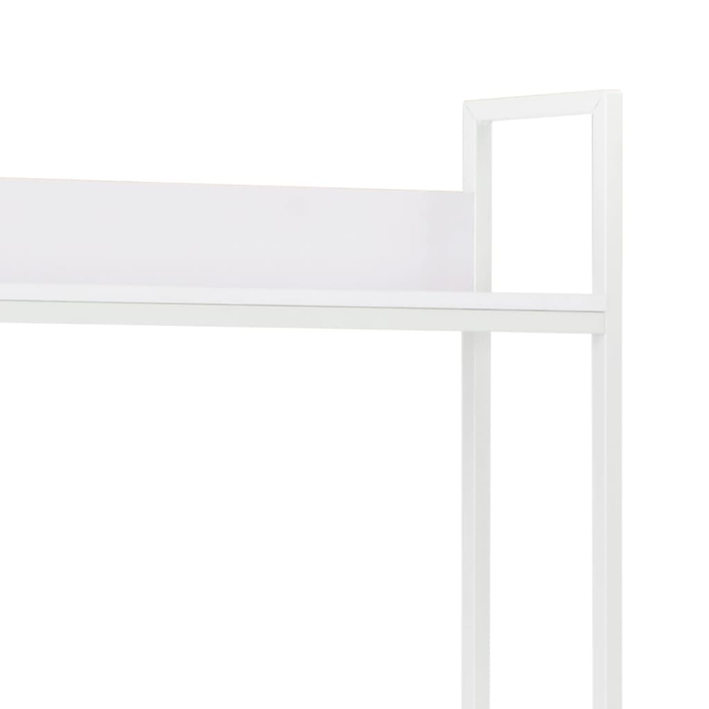Компютърно бюро, бяло, 120x60x138 см
