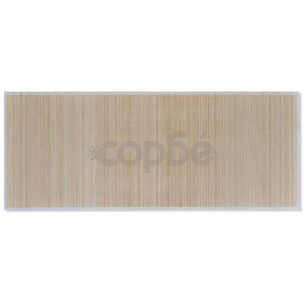 Правоъгълен естествен бамбуков килим 120 x 180 см