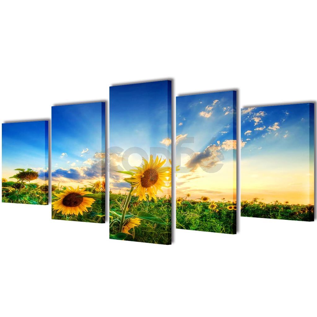 Декоративни панели за стена Слънчоглед, 200 x 100 см