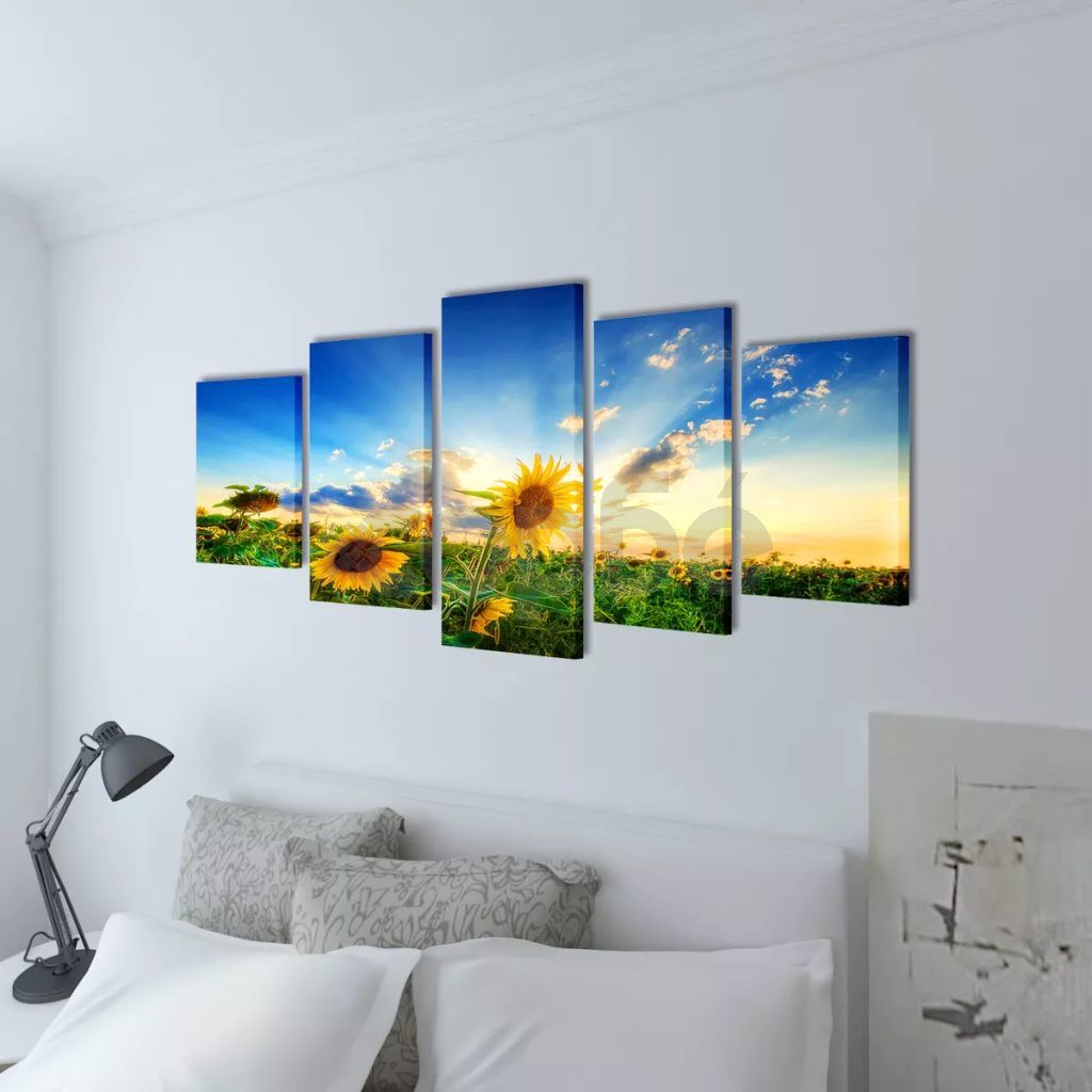 Декоративни панели за стена Слънчоглед, 200 x 100 см