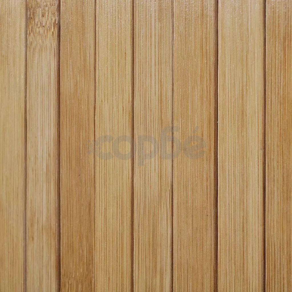 Параван за стая, бамбук, цвят натурален, 250x165 см