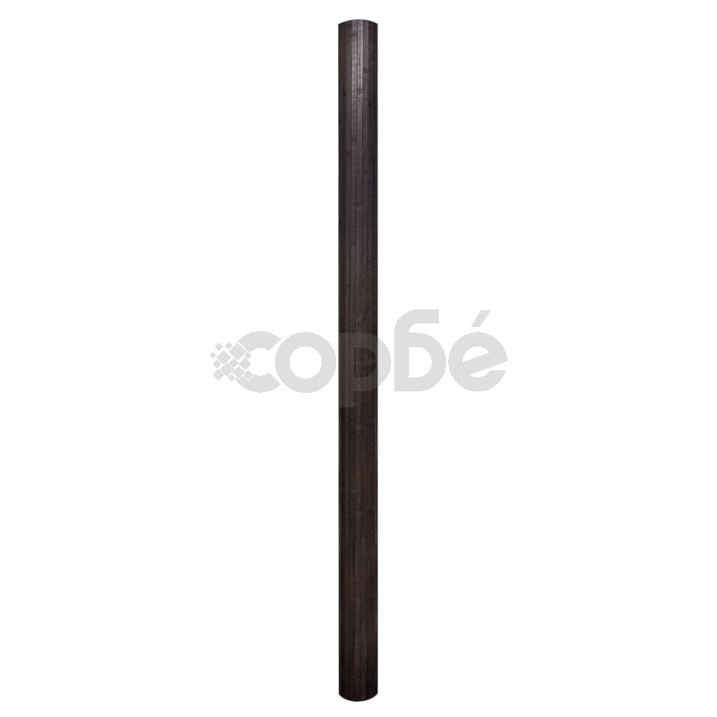 Параван за стая, тъмно кафяв бамбук, 250x165 см