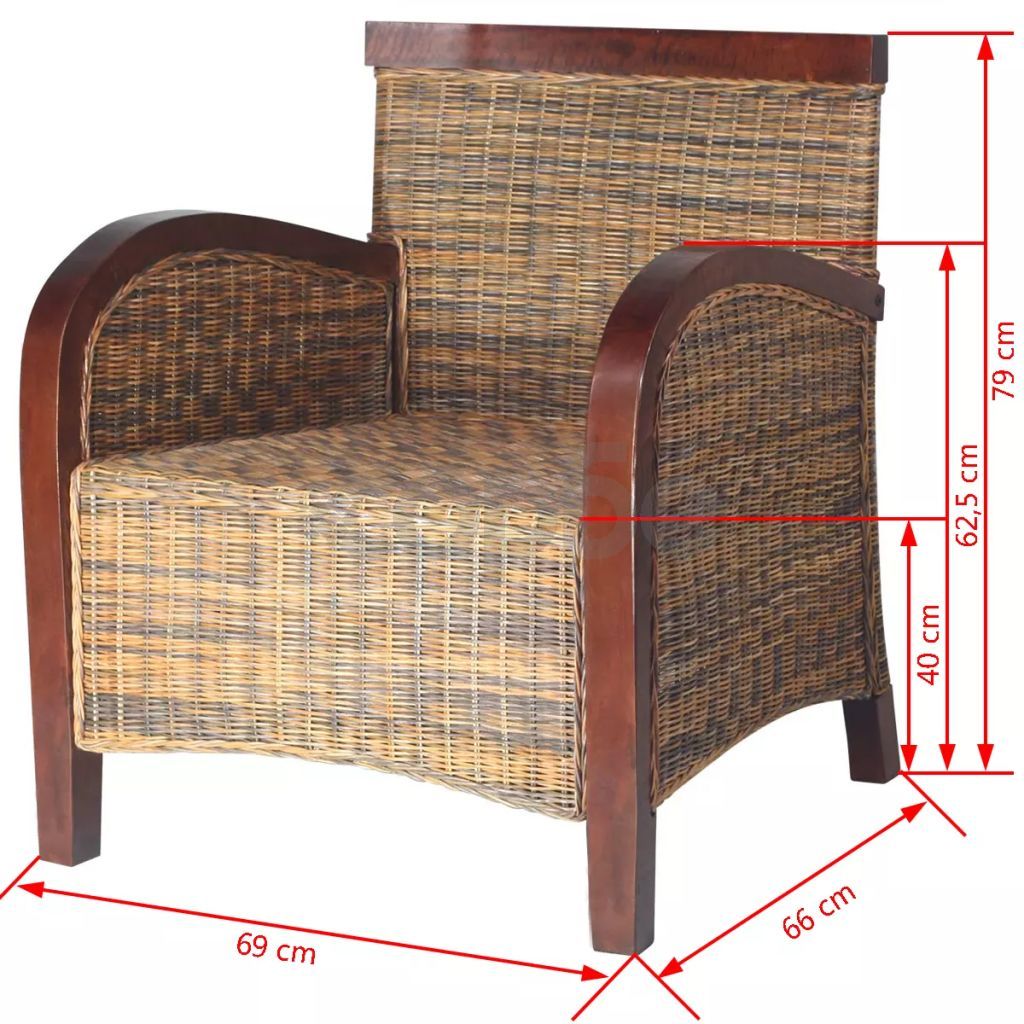 Кресло, ръчна изработка, ратан 